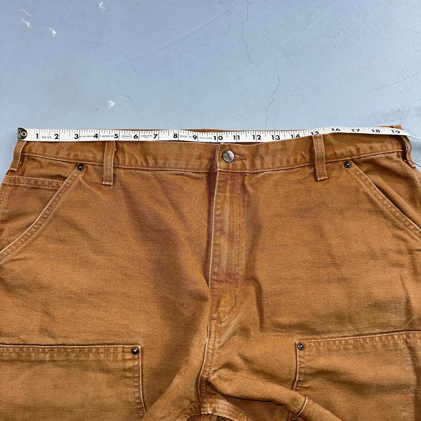 Carhartt VTG Double Knee Carpenter Pants Y2K B01 B136 BRN Brown 40x30 Act 39x29