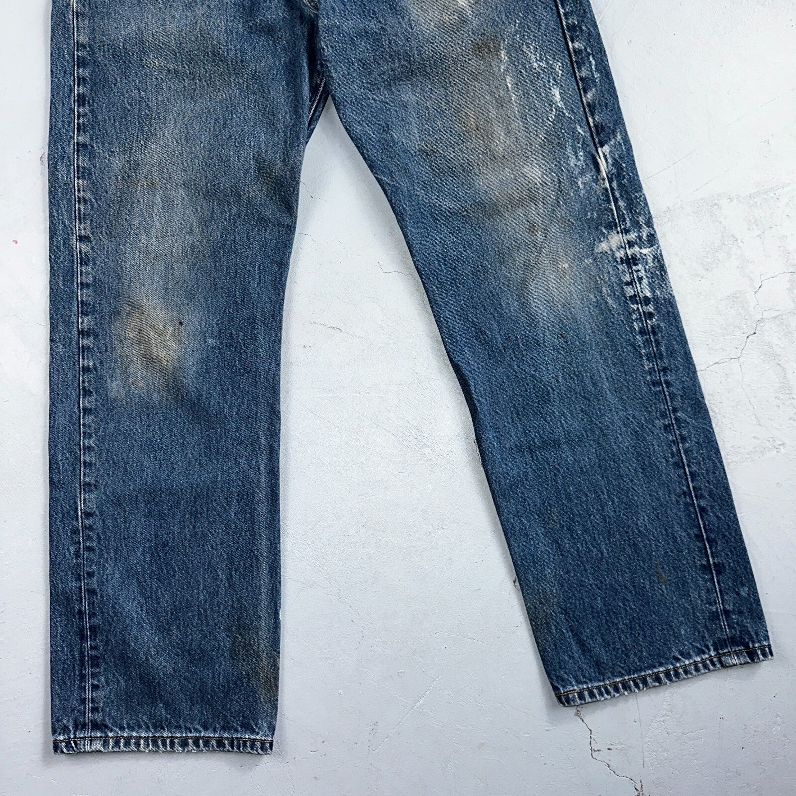 Levis 501 Vintage Y2K XX Straight Leg Jeans 90s Blue Med Wash 35x33 Act 33x29