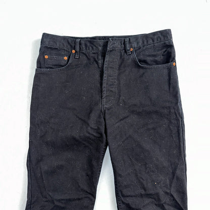 Levis 501 Vintage 90s USA XX Straight Leg Jeans Missing Buttons 31x32 Black