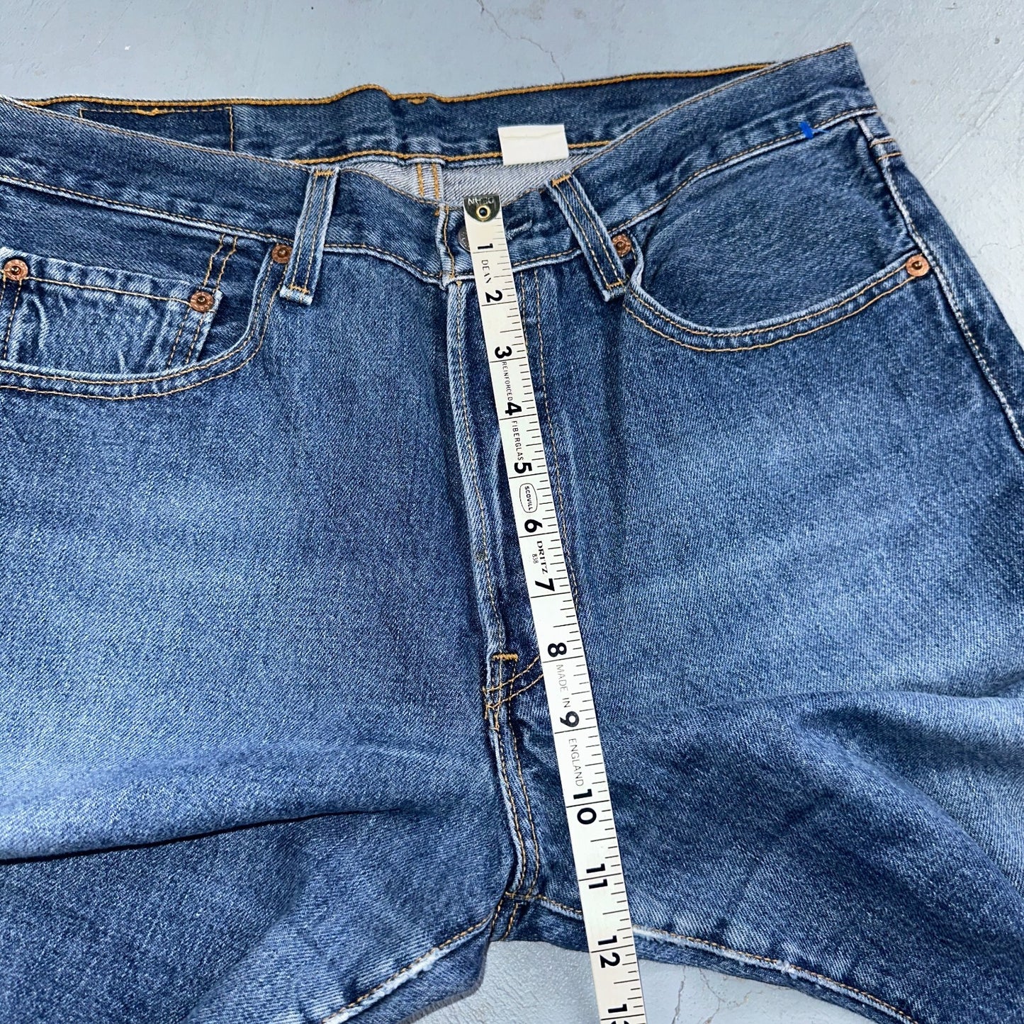 Levis 501 Vintage 90s XX Straight Leg Jeans Y2K Med Wash 33x32 Act 32x31