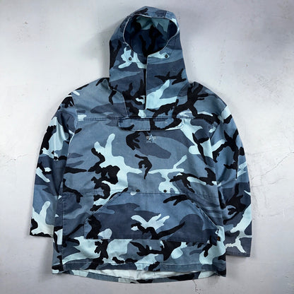 Military Snow Camo Winter Hooded Anorak Jacket Mens L Stock Alpha Industries