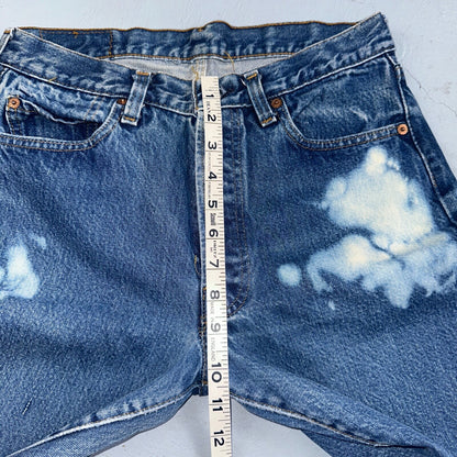 Levis 501 Vintage 80s Redline Selvedge USA XX Jeans Bleach Wash 30x34 Act 28x30