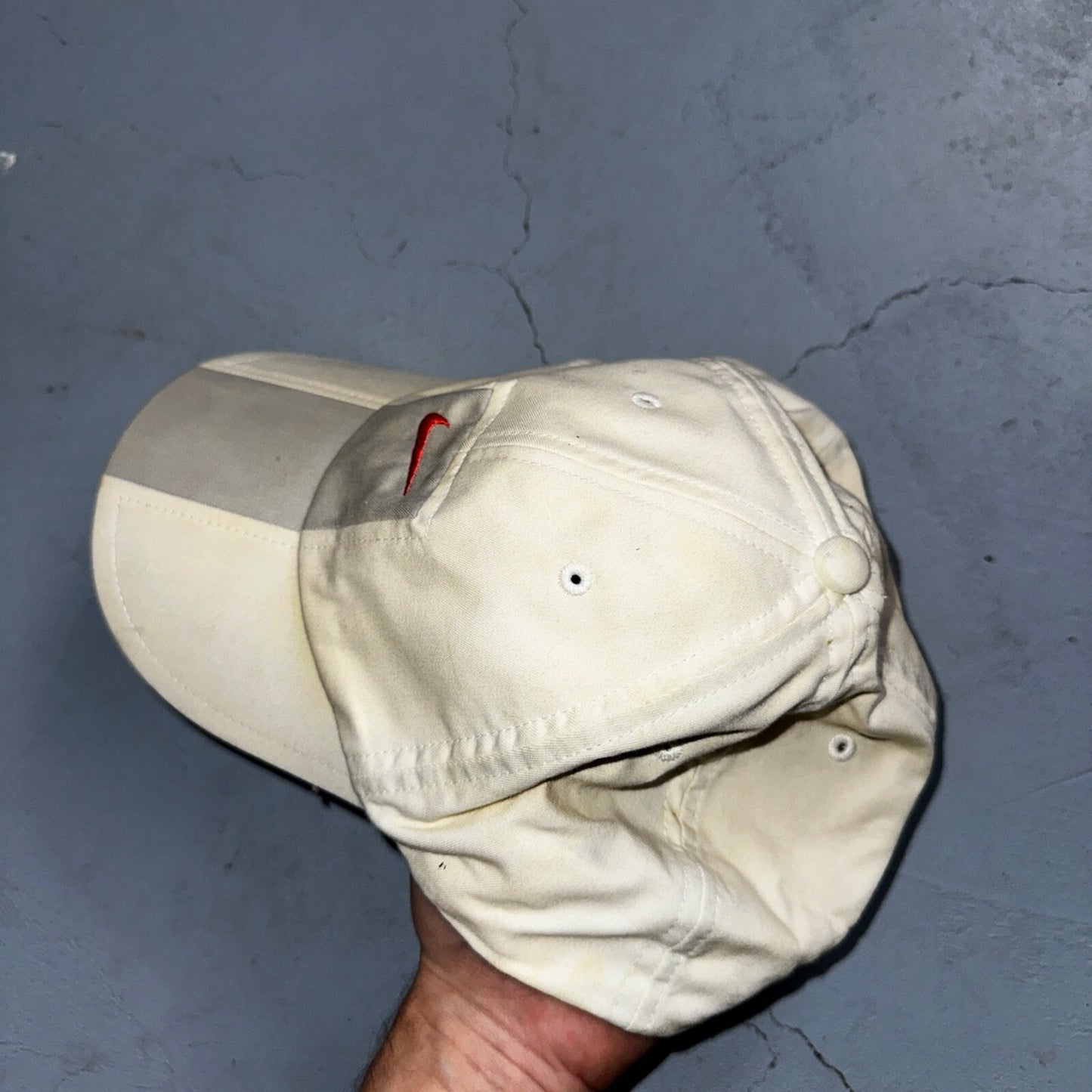 Nike Vintage Hat Cap Strap Back Swoosh Mesh Panel Tailwind Mens 90s Air Max