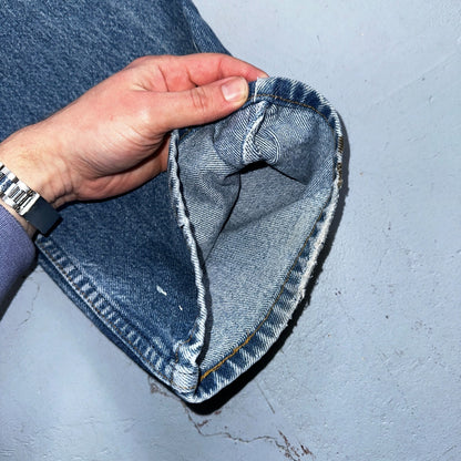 Levis 517 Vintage 80s USA Orange Tab Bootcut Flare Blue Worn Jeans Act 34x30