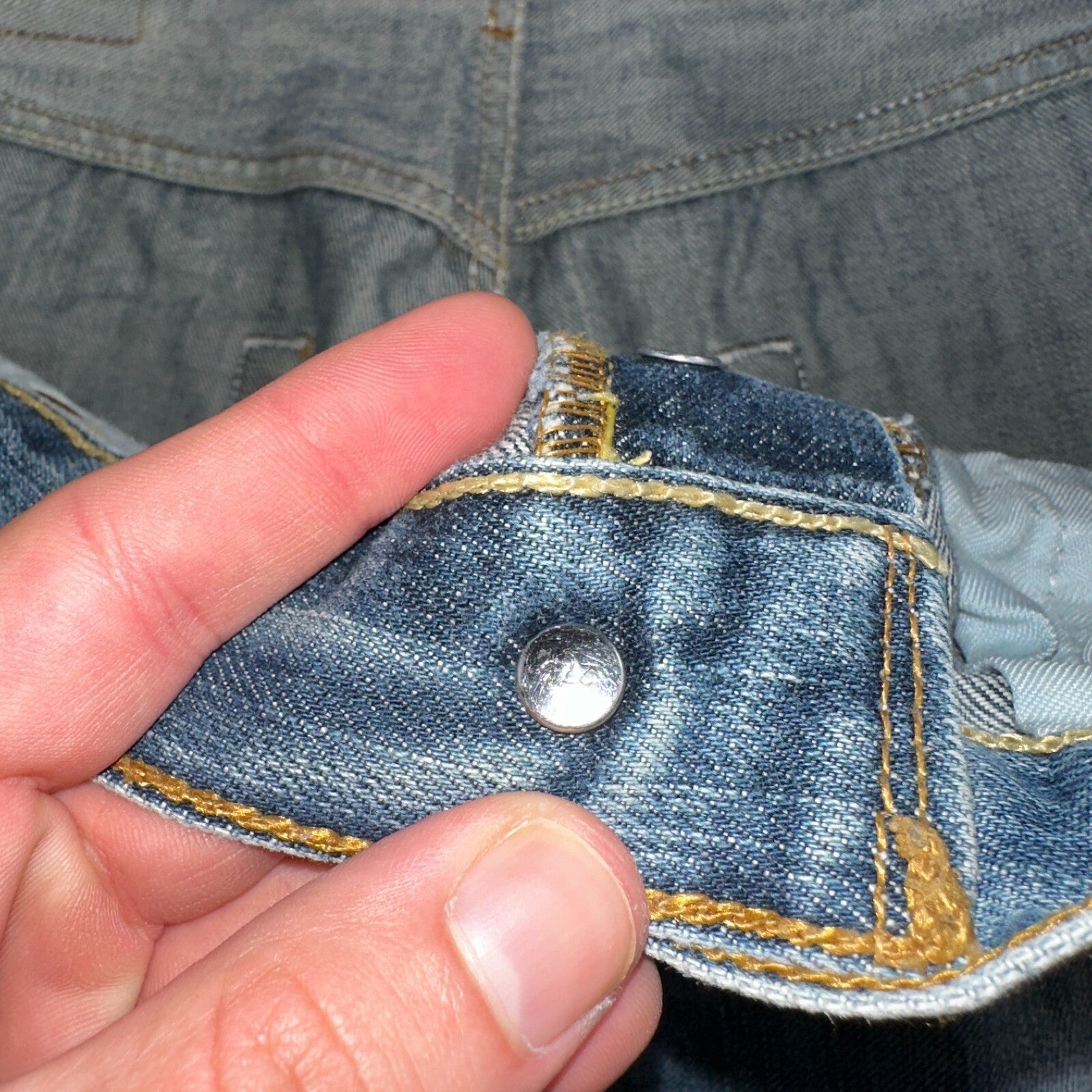 Levis 501 Vintage Y2K XX Straight Leg Jeans Blue Med Wash 34x34 Act 33x30