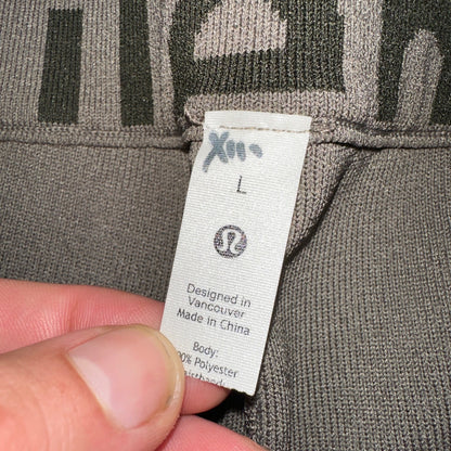 Lululemon Beige Brown Pants Work Pants Women’s Size L Tech Crop Yoga