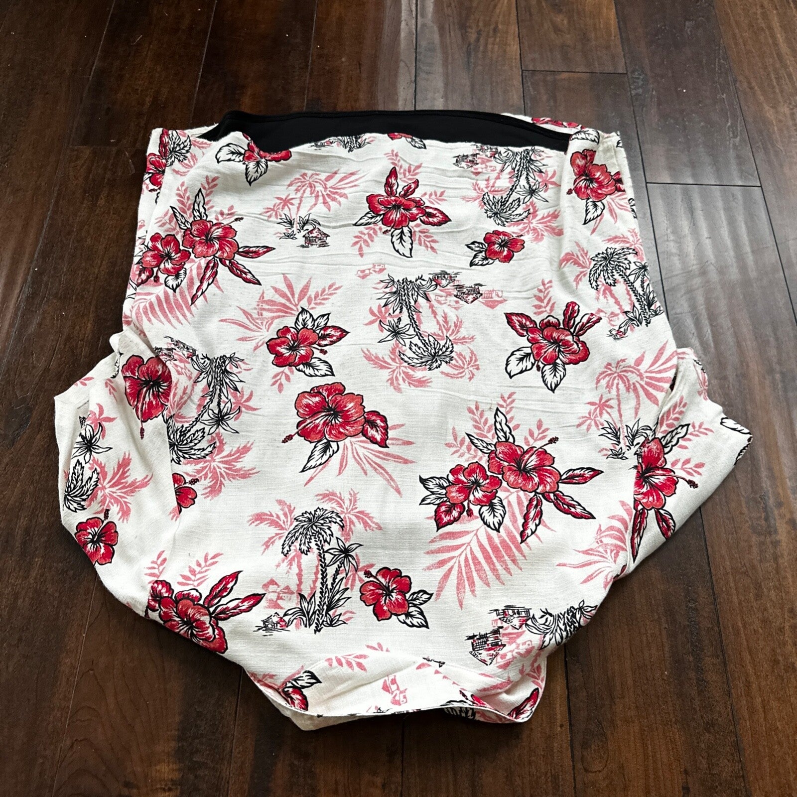 VTG Floral Shirt Womens L 90s New York Clothing Co Cottage Hawaiian 1990s