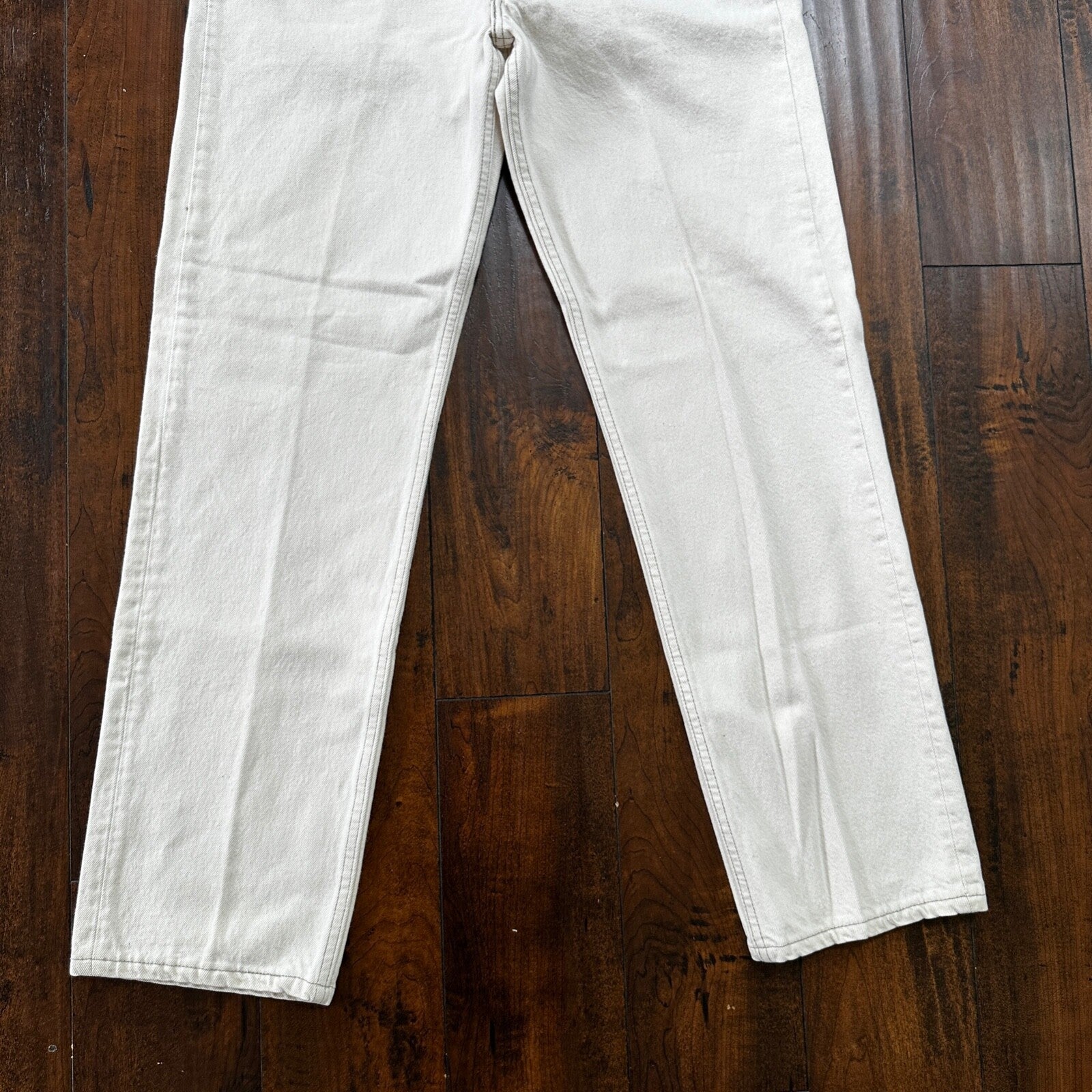 VTG 90s Levis 501 Button Fly 36x32 USA Tag Jeans Straight White XX Act 32x31