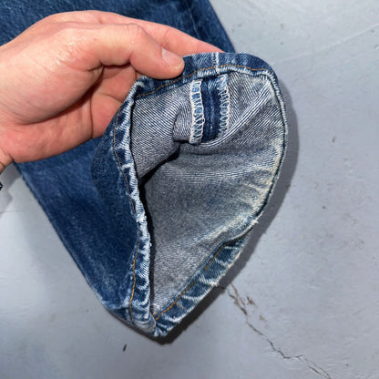 Levis 501 Vintage 90s USA XX Straight Leg Jeans Blue Med Wash 42x33 Act 37x29