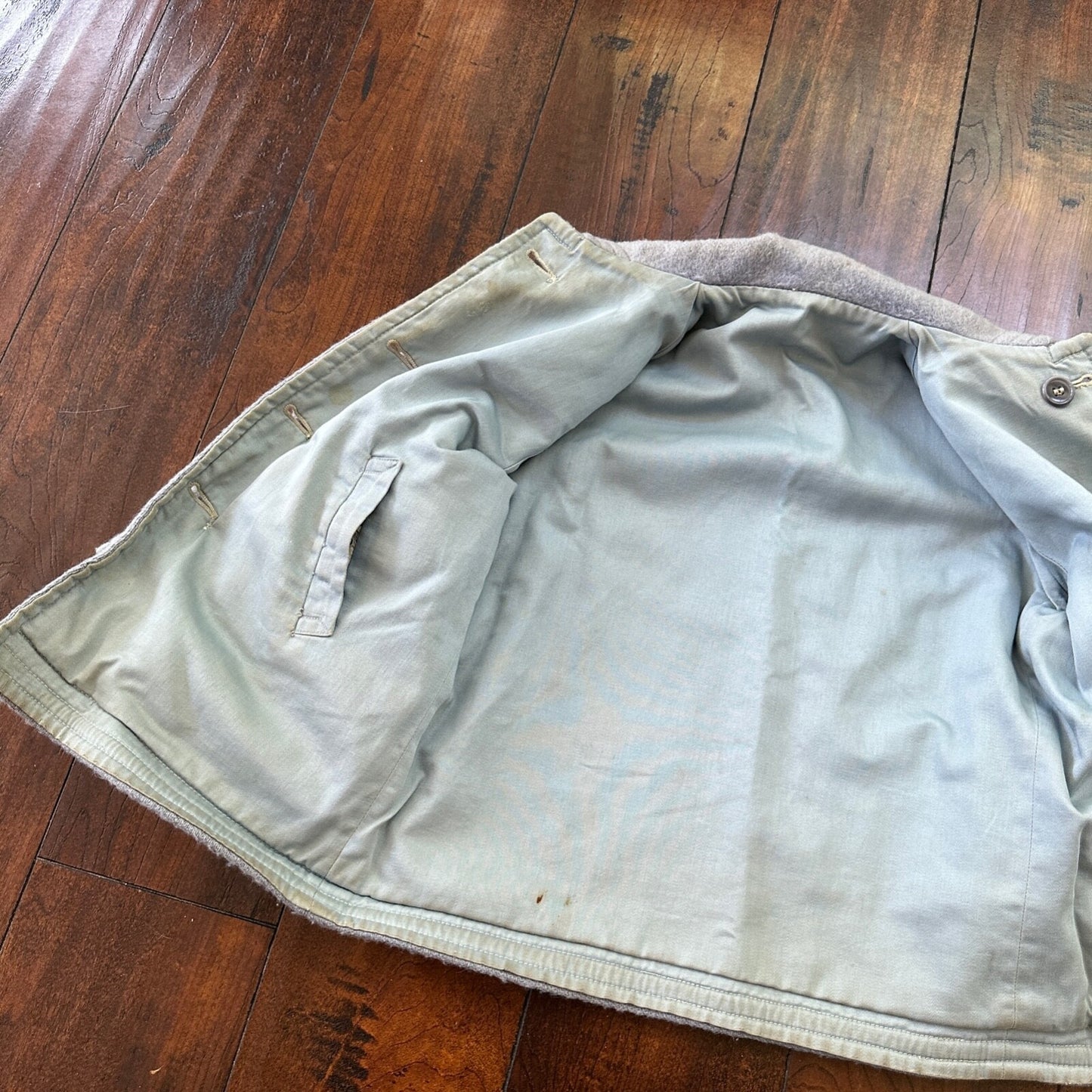 Vintage Boys Jacket Toddler Rockabilly 40s 50s Kids Baby Coat Blue Pocket Watch