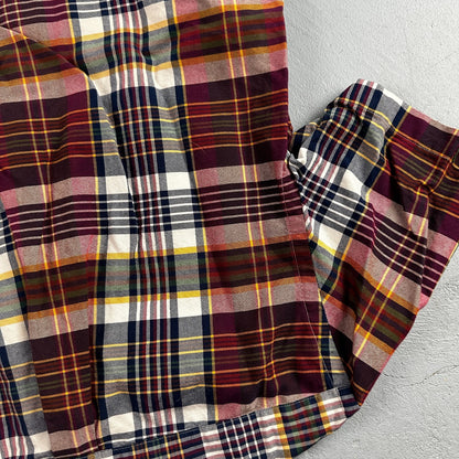 Polo Ralph Lauren Slim Fit Plaid Button Down Shirt Mens S Small Red Yellow