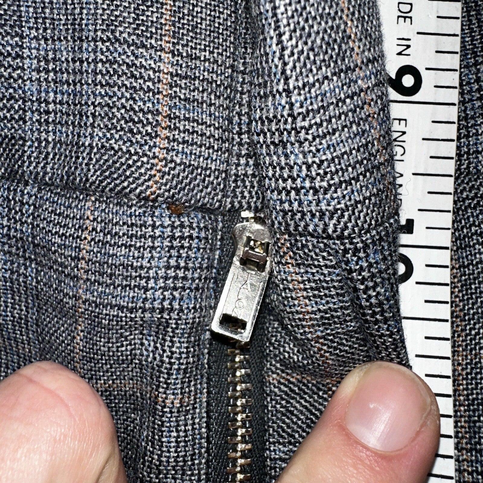 VTG Mens 3 PC Suit 42 Jacket Coat Pants Vest Plaid Rockabilly 70s 1970s Brown