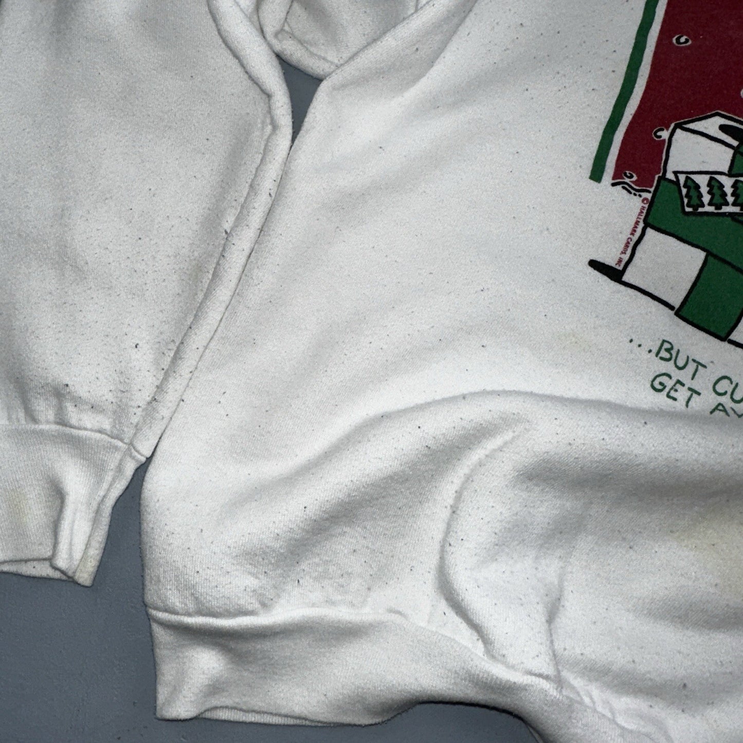 Vintage Hallmark Cards Horton Naughty Christmas Sweater Sz XL Sweatshirt Funny