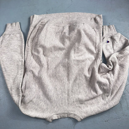 VTG 80s Champion Reverse Weave Crewneck Sweatshirt Gray USA XL Lion Sun Motif