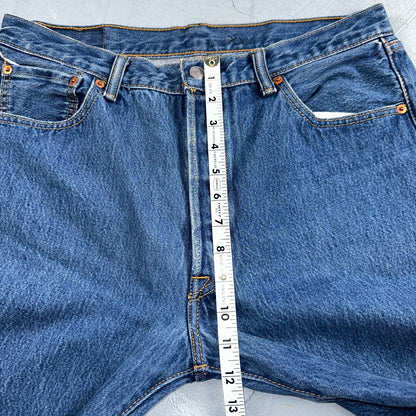 Levis 501 Y2K XX Straight Leg Jeans Blue VTG Med Wash 36x38 Act 33x33