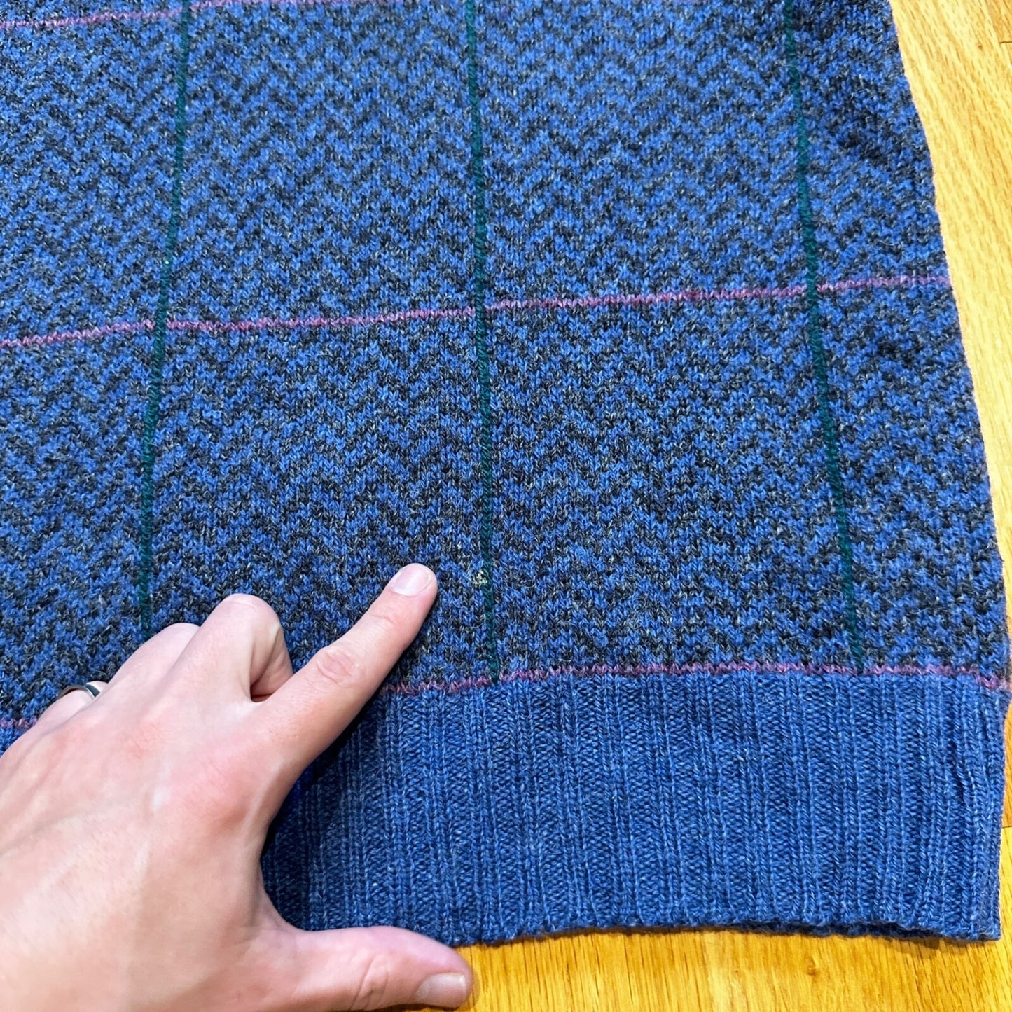 Vintage Preswick & Moore Shetland Wool Argyle Sweater Vest Men's Medium UGLY