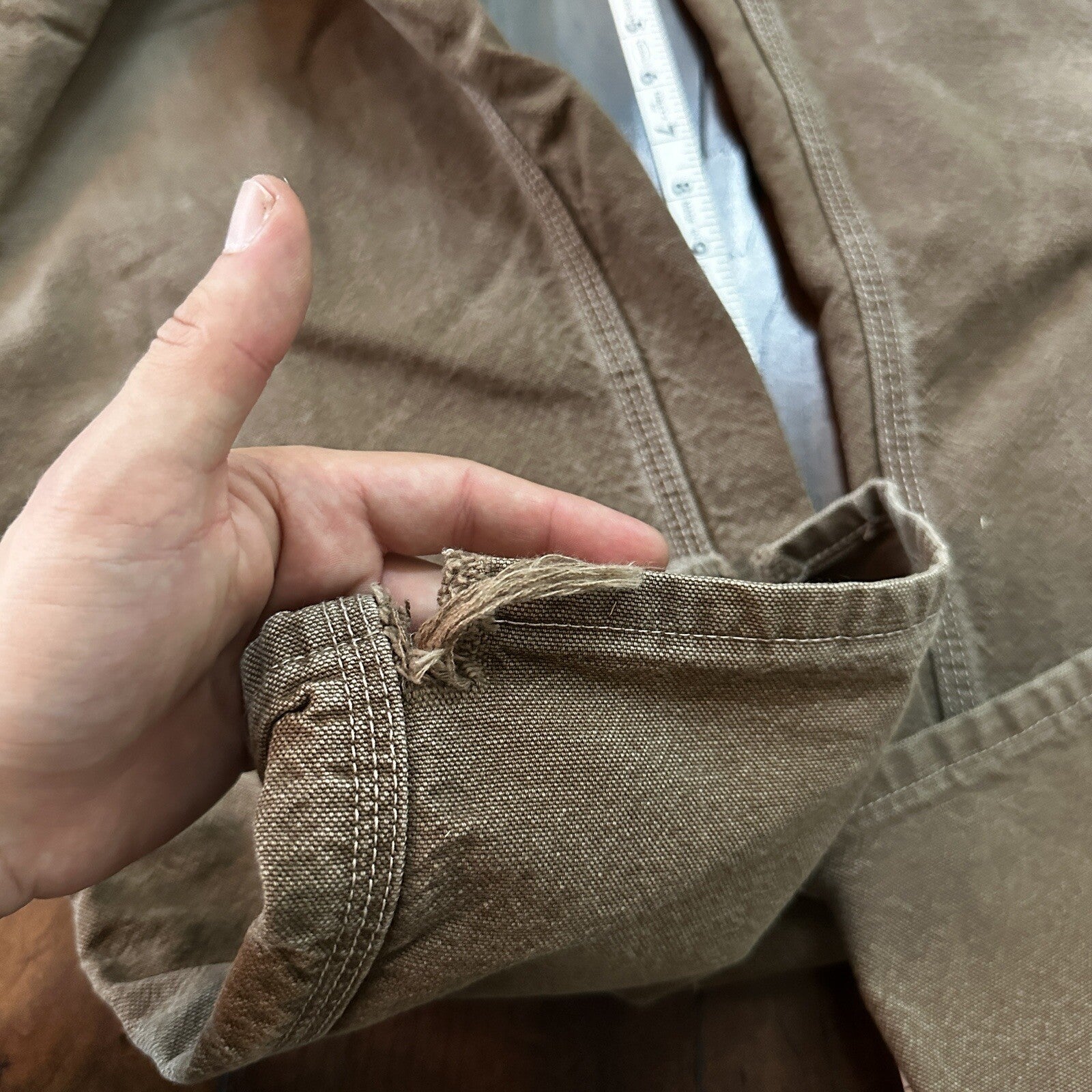 Carhartt Cat 2 FR Flame Resistant Mens 40x34 Utility Work Pants Jeans 38x31 Vtg