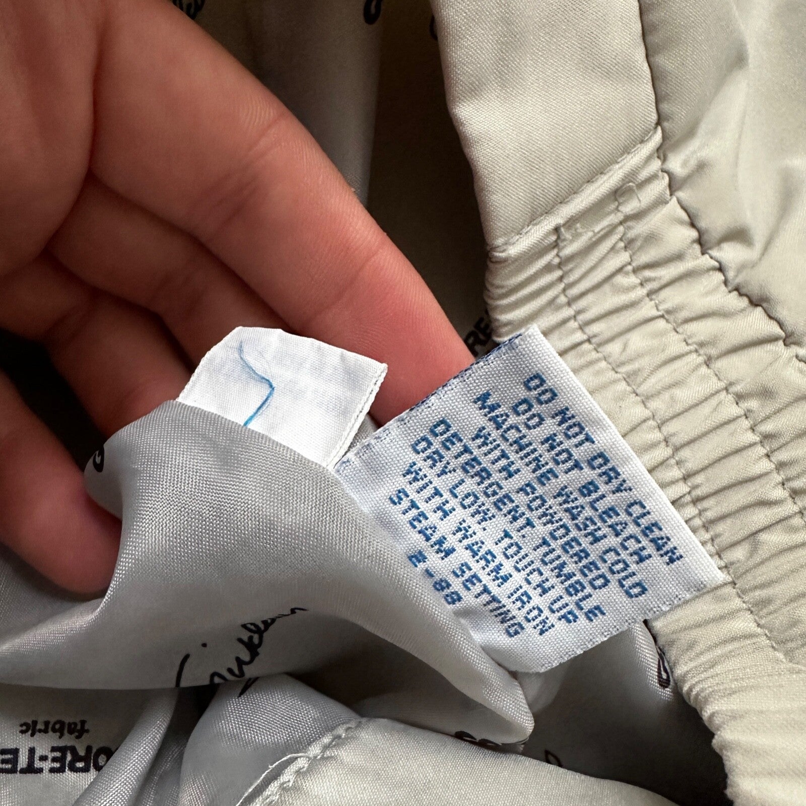 VTG GORETEX Jack Nicklaus Mens 10 Golf Pant Grey Fabric Zip Up Sports Outdoor