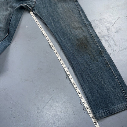 Levis 501 Vintage Y2K XX Straight Leg Jeans Blue Med Wash 38x36 Act 37x29