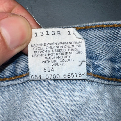 Levis 570 Jeans Mens 40x32 Blue Baggy Wide Loose Denim Pants Tapered 39x30