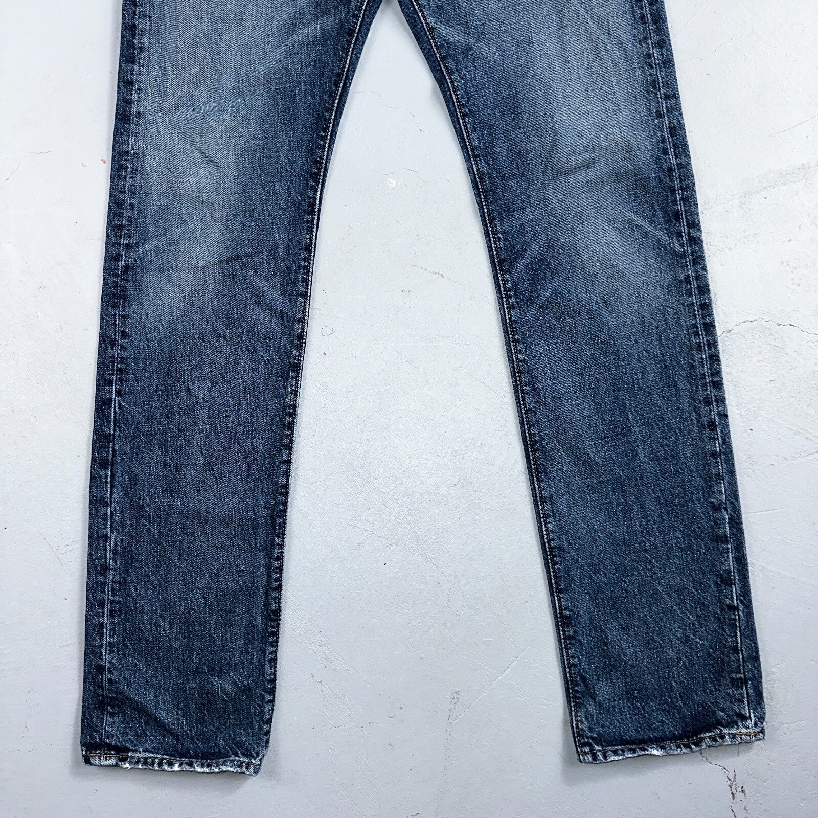 RRL Denim Zip Fly Slim Double RL Mens Jeans Mexico Sz 31x34 Med Wash RN 41381
