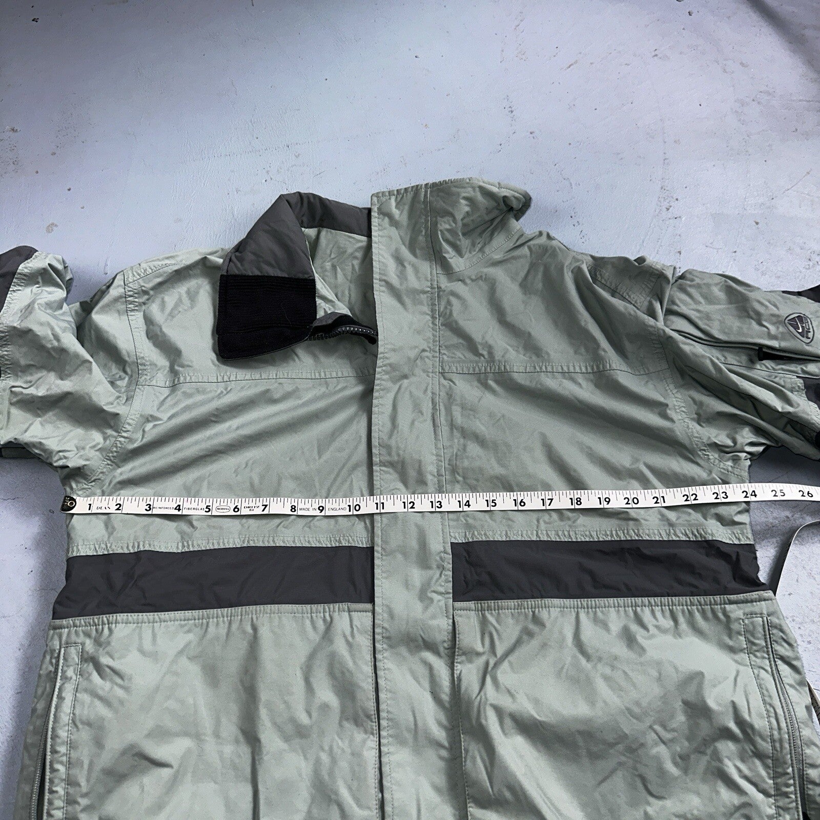 Nike VTG ACG Rain Jacket Storm Fit Anorak 90s Teal Hiking Ski Snowboard 3 Large