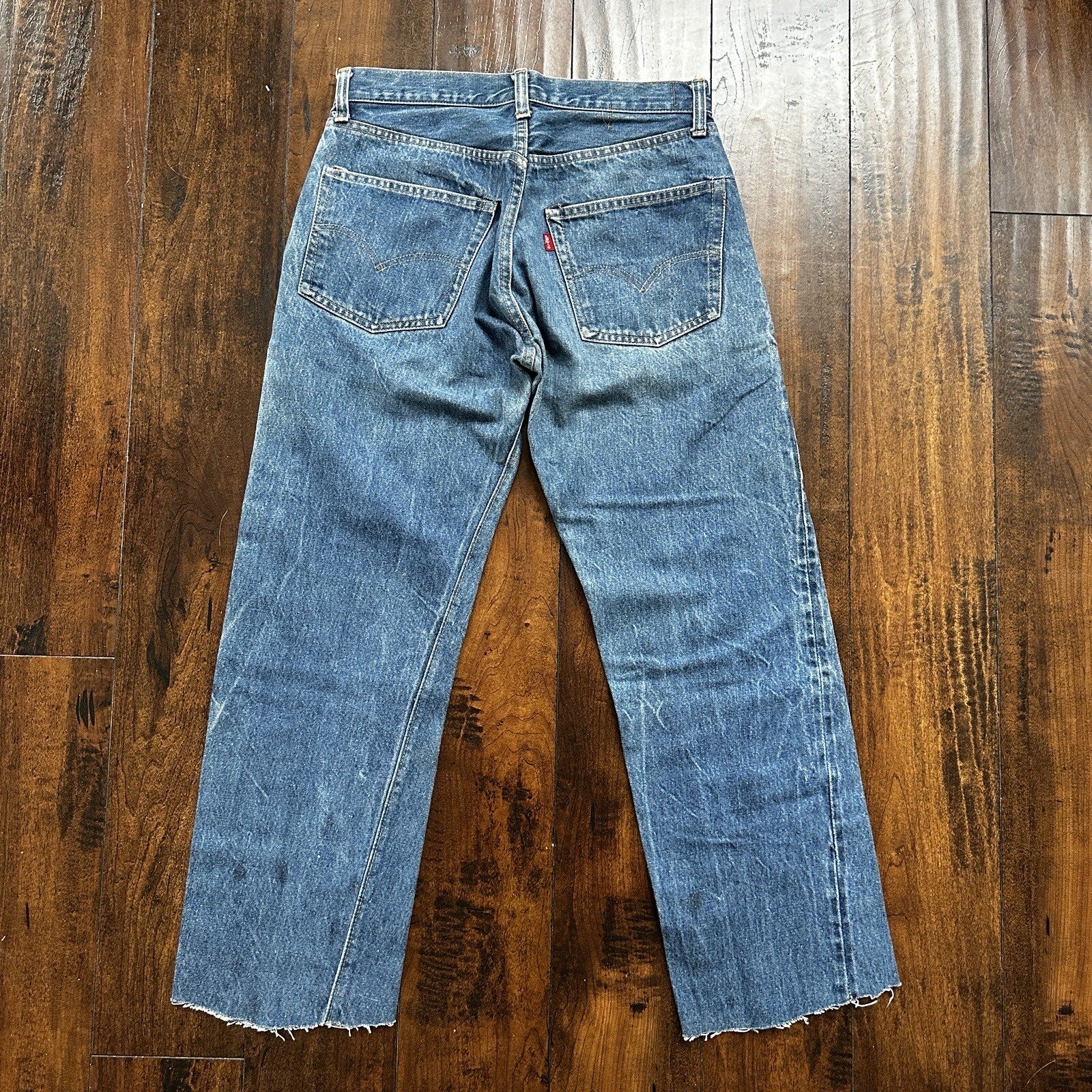 Levis Vintage 80s Redline Selvedge USA 501 XX Jeans 66 70s 32x34 Act 30x26