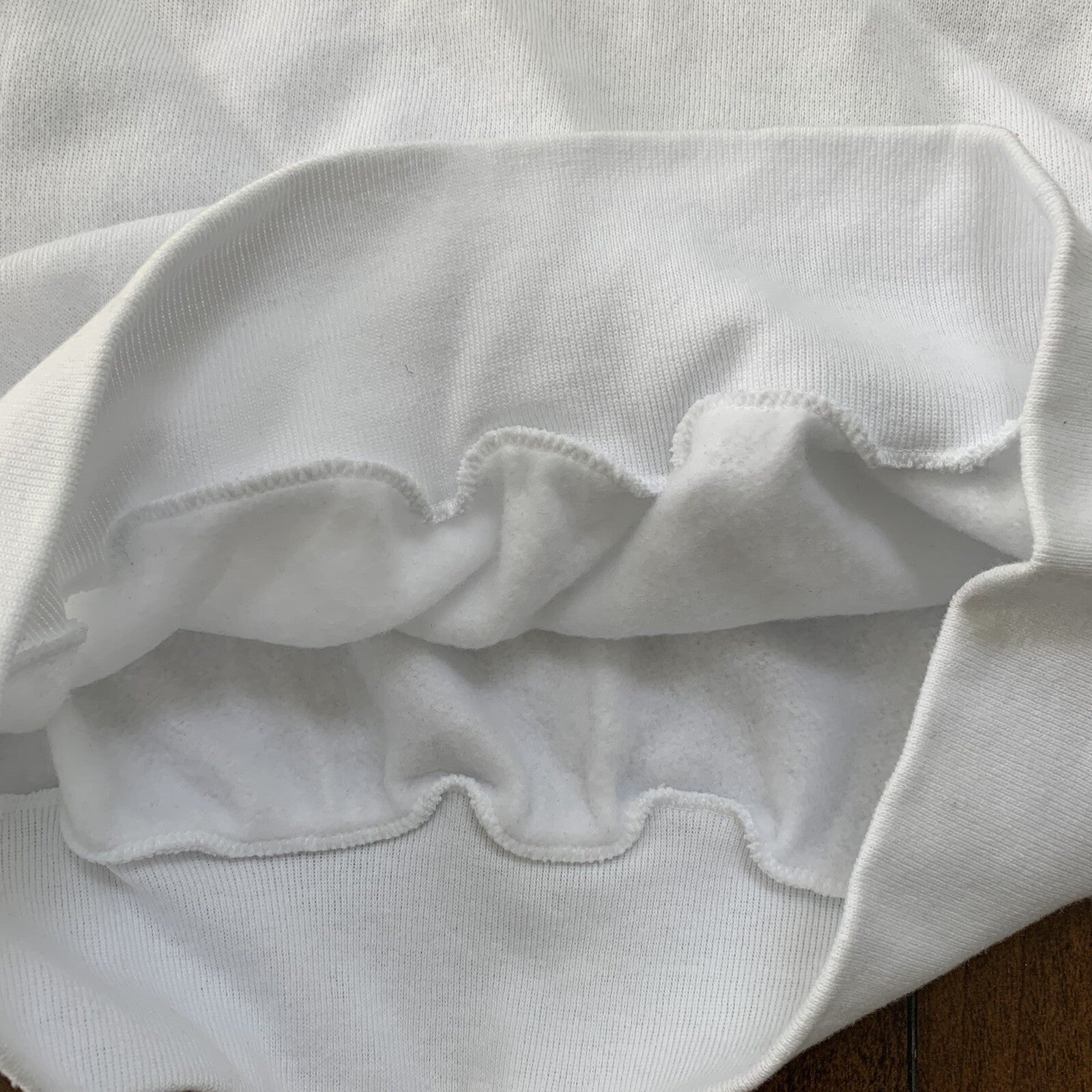 Oneita BLANK Vintage White Sweatshirt 90s Essential Lot Rap T Shirt Rare Jumper