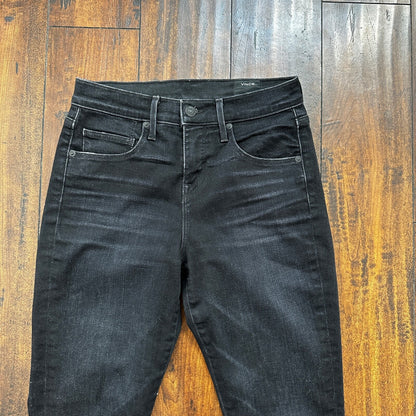 Vince Womens Skinny Jeans Black 26 Low Rise Dark 26x30 DV279B2925