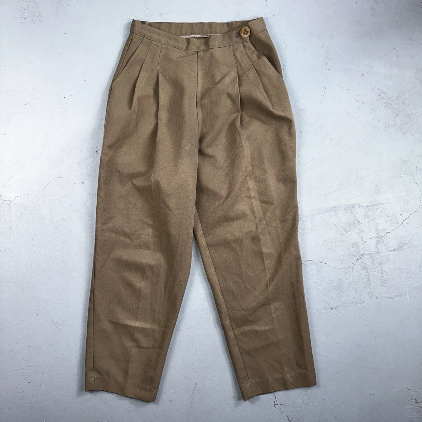 VTG Brown Casual Pants Cropped 26 Capri Y2K VTG Every Day Comfy