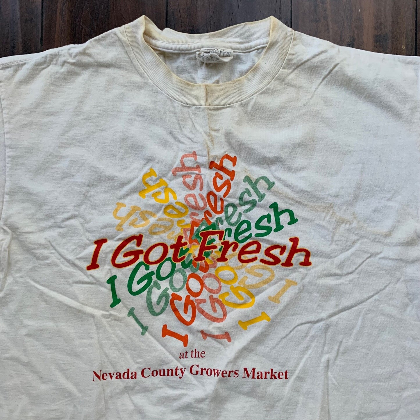 I Got Fresh Vintage T Shirt Nevada Fruits Market Garden Food Fun Humble 90s Rap