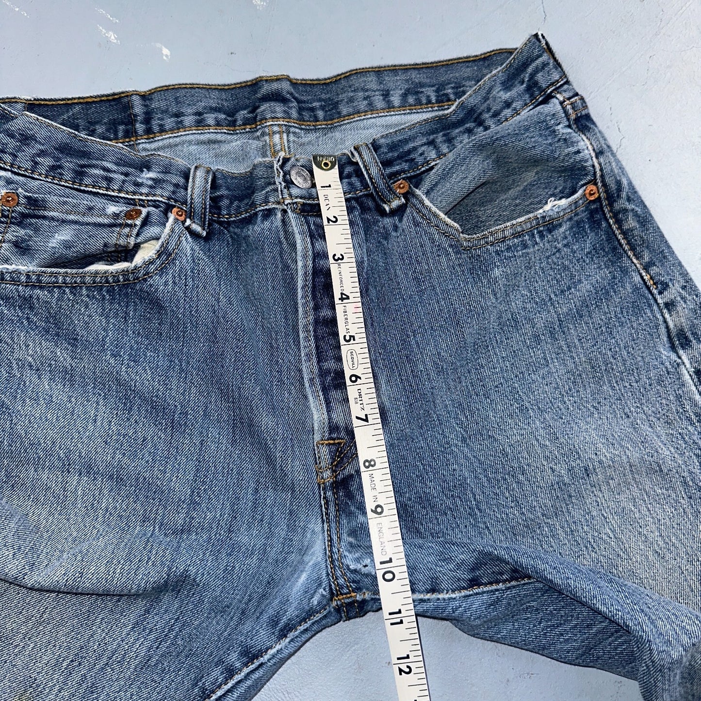 Levis 501 Vintage Y2K XX Straight Leg Jeans 32x34 Med Wash 2000s Act 31x30