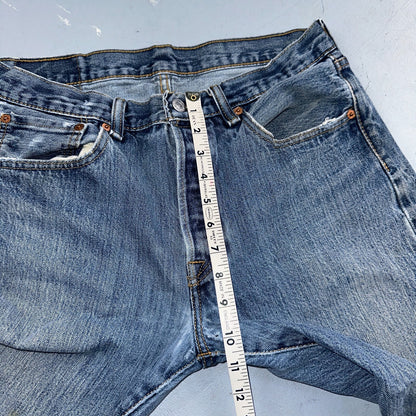 Levis 501 Vintage Y2K XX Straight Leg Jeans 32x34 Med Wash 2000s Act 31x30