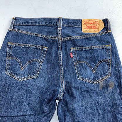 Levis 501 Vintage Y2K XX Straight Leg Jeans Blue Med Wash 34x32 Act 33x29