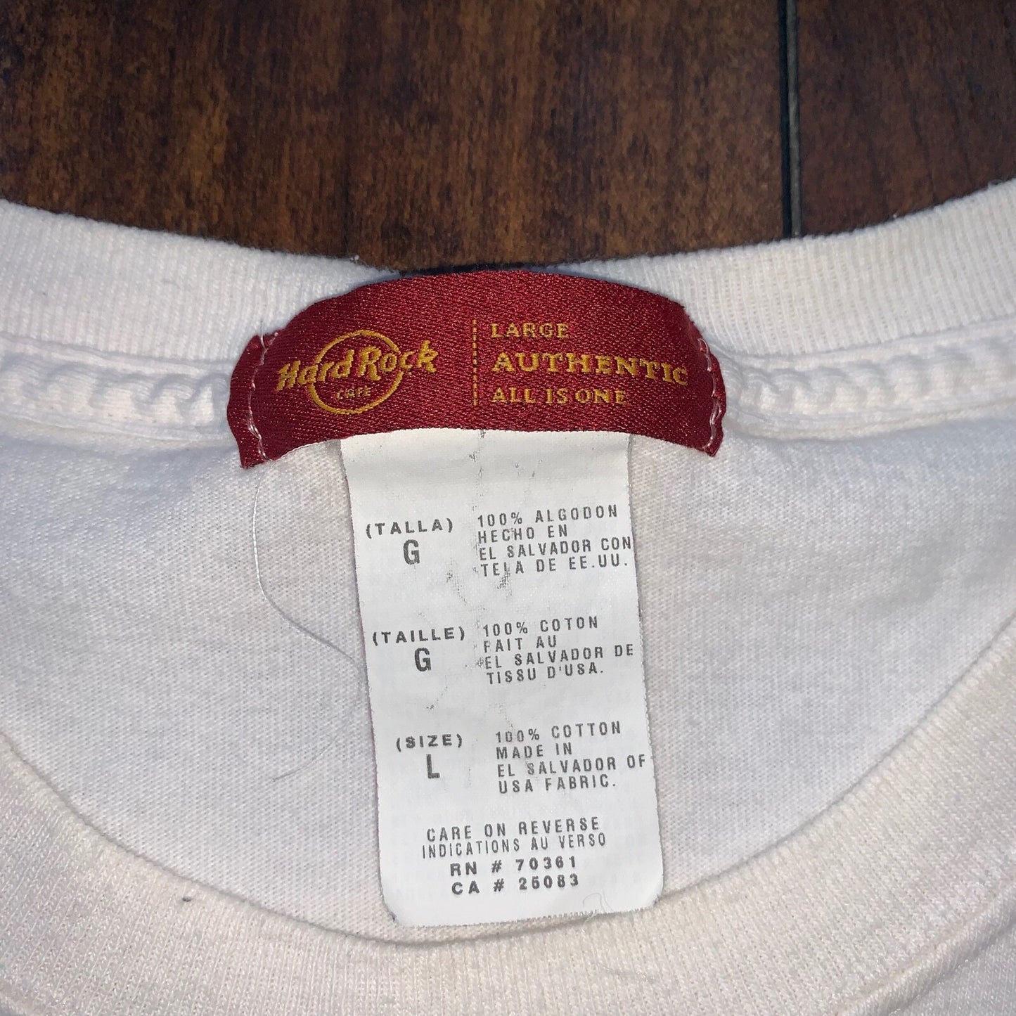 Nashville Hard Rock Cafe Vintage T Shirt Casino Gambling Music Band Guitar 90s