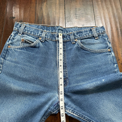 Levis 517 Vintage 90s USA Orange Tab Bootcut Flare Blue Jeans 35x30 Act 32x28
