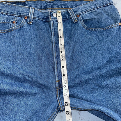 Levis 501 Vintage 90s USA XX Straight Leg Jeans Blue Med Wash 38x30 Act 36x29