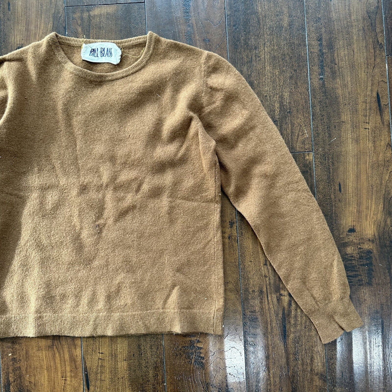 Vtg 70s Bill Blass Women's Casual Brown Sweater Cardigan Small USA 80s Wool