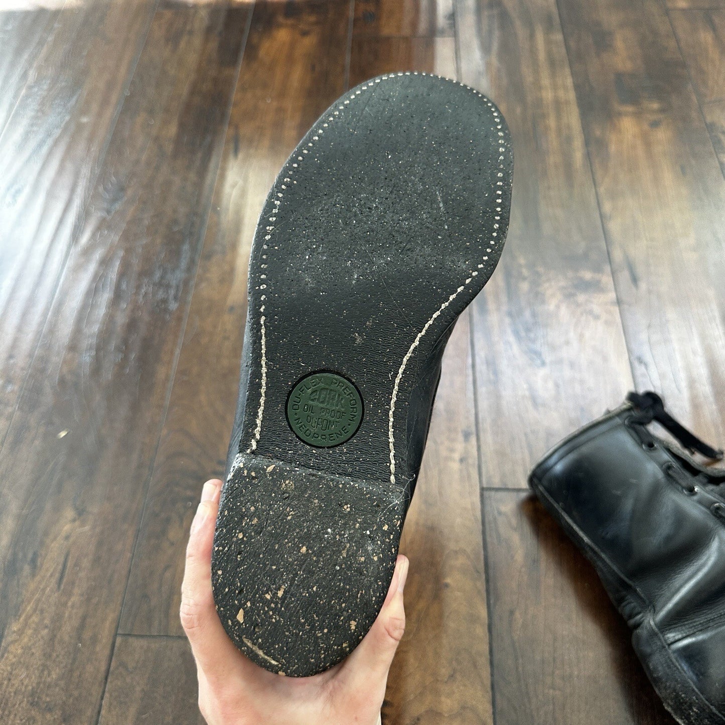 Vtg 1950s Chippewa Alert Zip Boots 8.5 Black Air Force Pilot SAC 50s Combat WWII