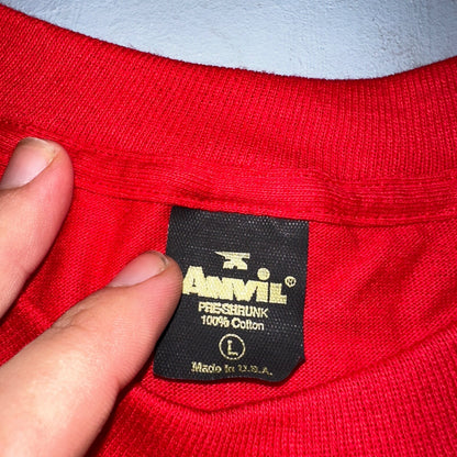 Poor and Unfamous VTG T Shirt 1988 Sunrise Funny Alcoholic Humor 80s Anvil Rap