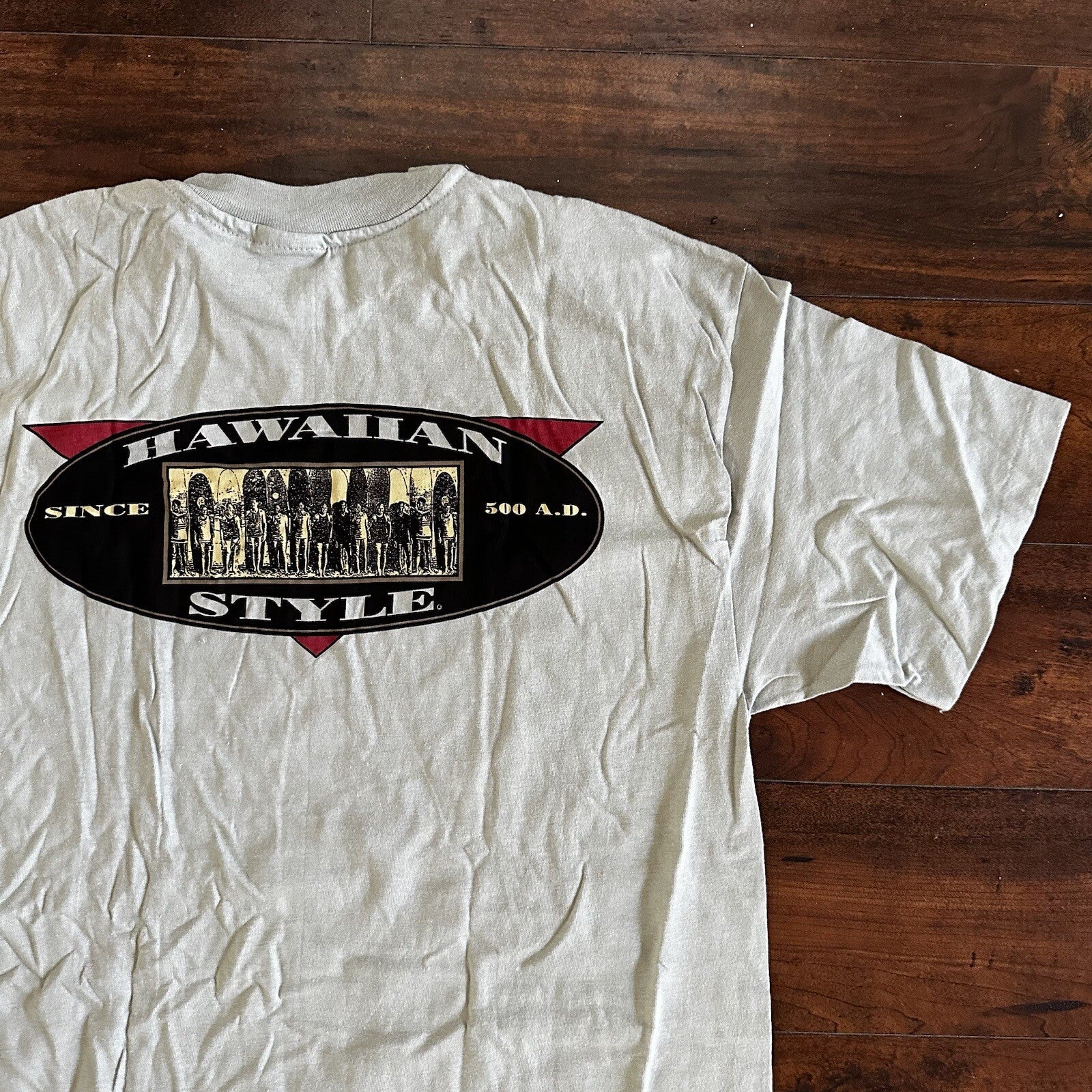 Vintage Hawaiian Style 80s T-Shirt USA 90s Rare Rap Hawaii Aloha Single Stitch