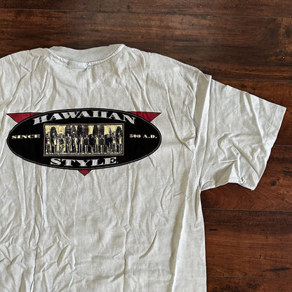 Vintage Hawaiian Style 80s T-Shirt USA 90s Rare Rap Hawaii Aloha Single Stitch