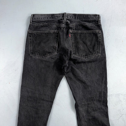 Levis 501 Vintage Y2K Mexico XX Straight Leg Jeans Black Wash 34x31