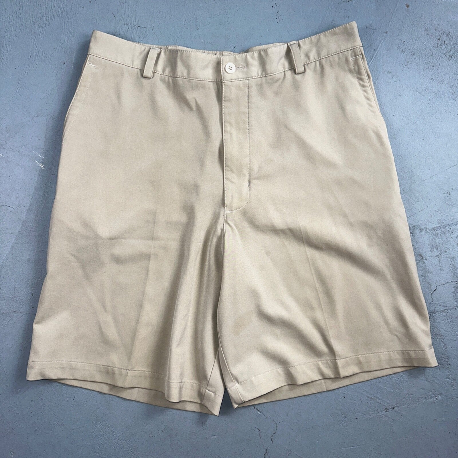 Nike Mens Golf Athletic Gym 32 Muscle Shorts Dri Fit Tan Gym Sports M