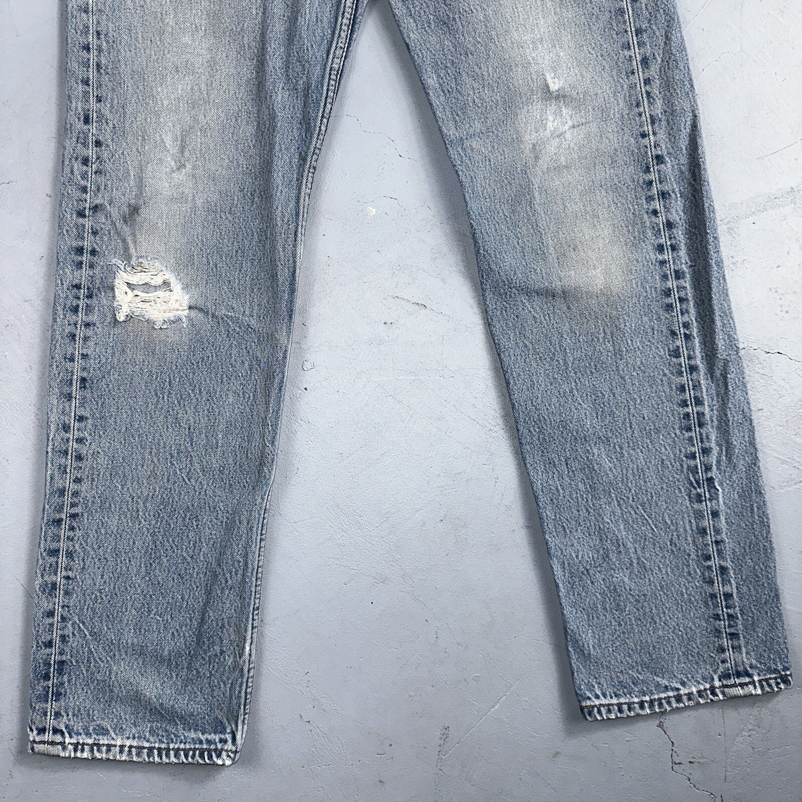 Levis 501 Vintage 90s Mexico Straight Leg Jeans 34x36 Y2K Light Wash Act 31x31