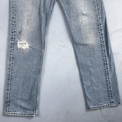 Levis 501 Vintage 90s Mexico Straight Leg Jeans 34x36 Y2K Light Wash Act 31x31