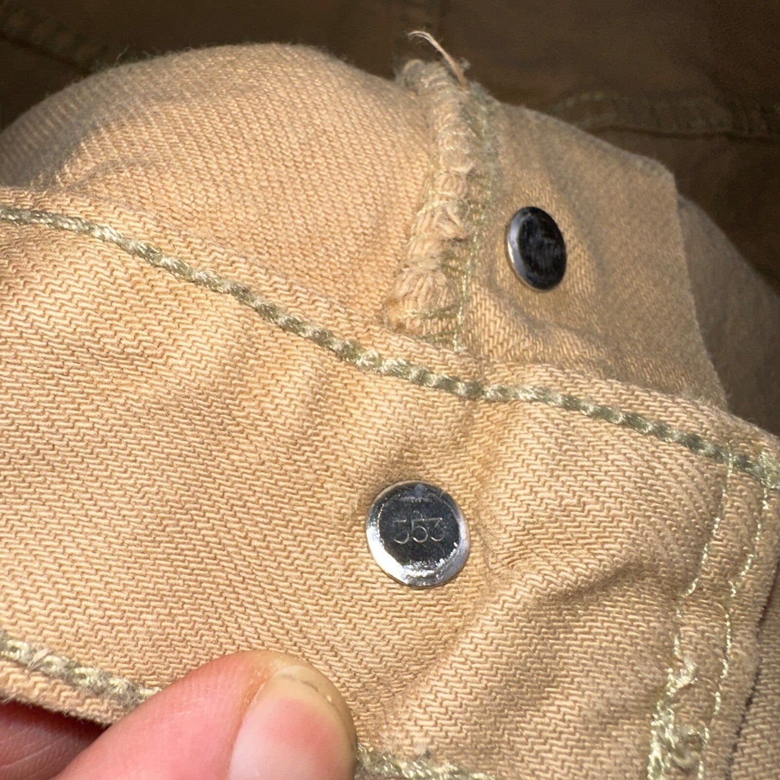 Levis 501 Vintage 90s USA XX Straight Leg Jeans Khaki Brown Wash 42x32 Act 40x32