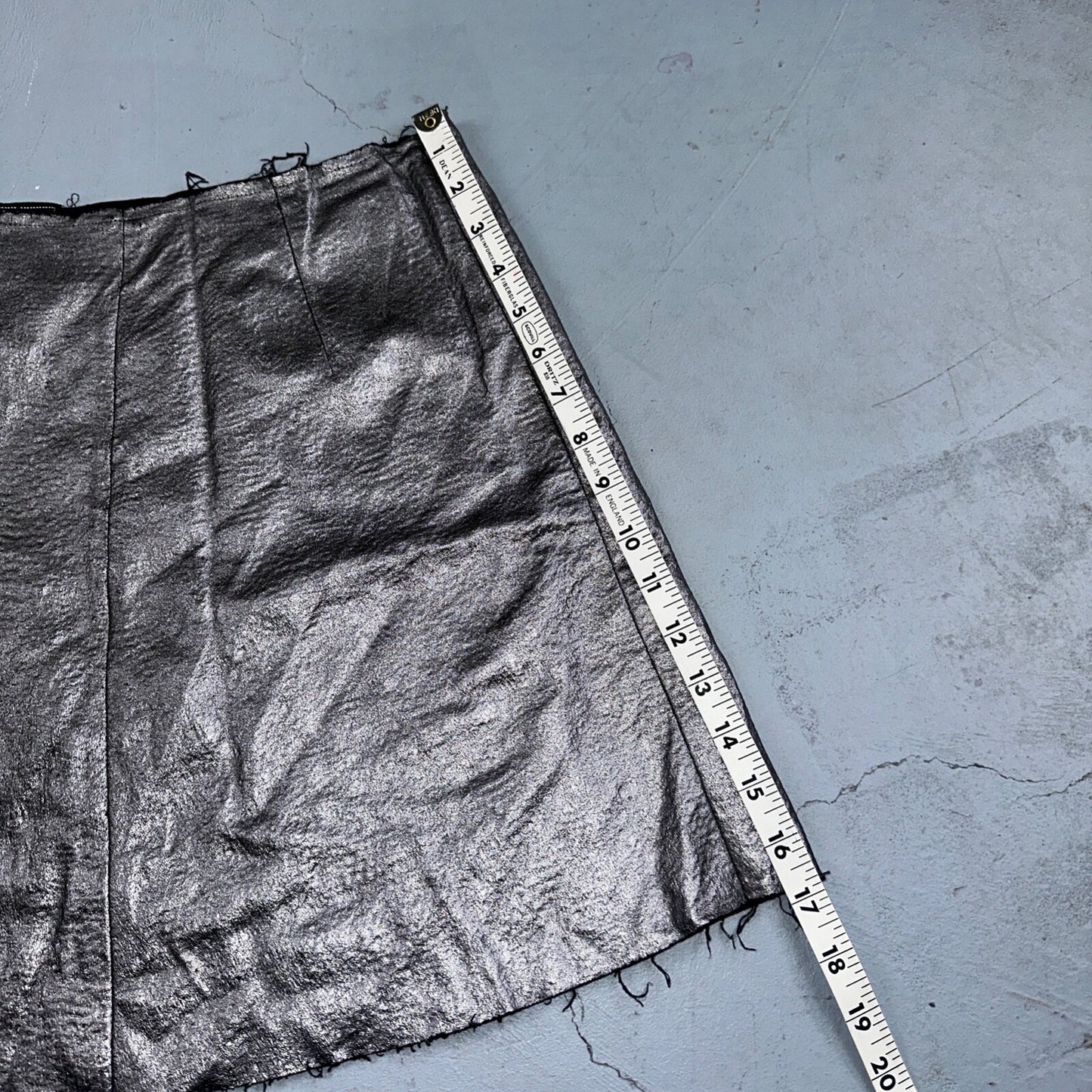 Sam Edelman Womans Skirt 2 Silver A Line Stretch Mini Cute Y2K Grunge