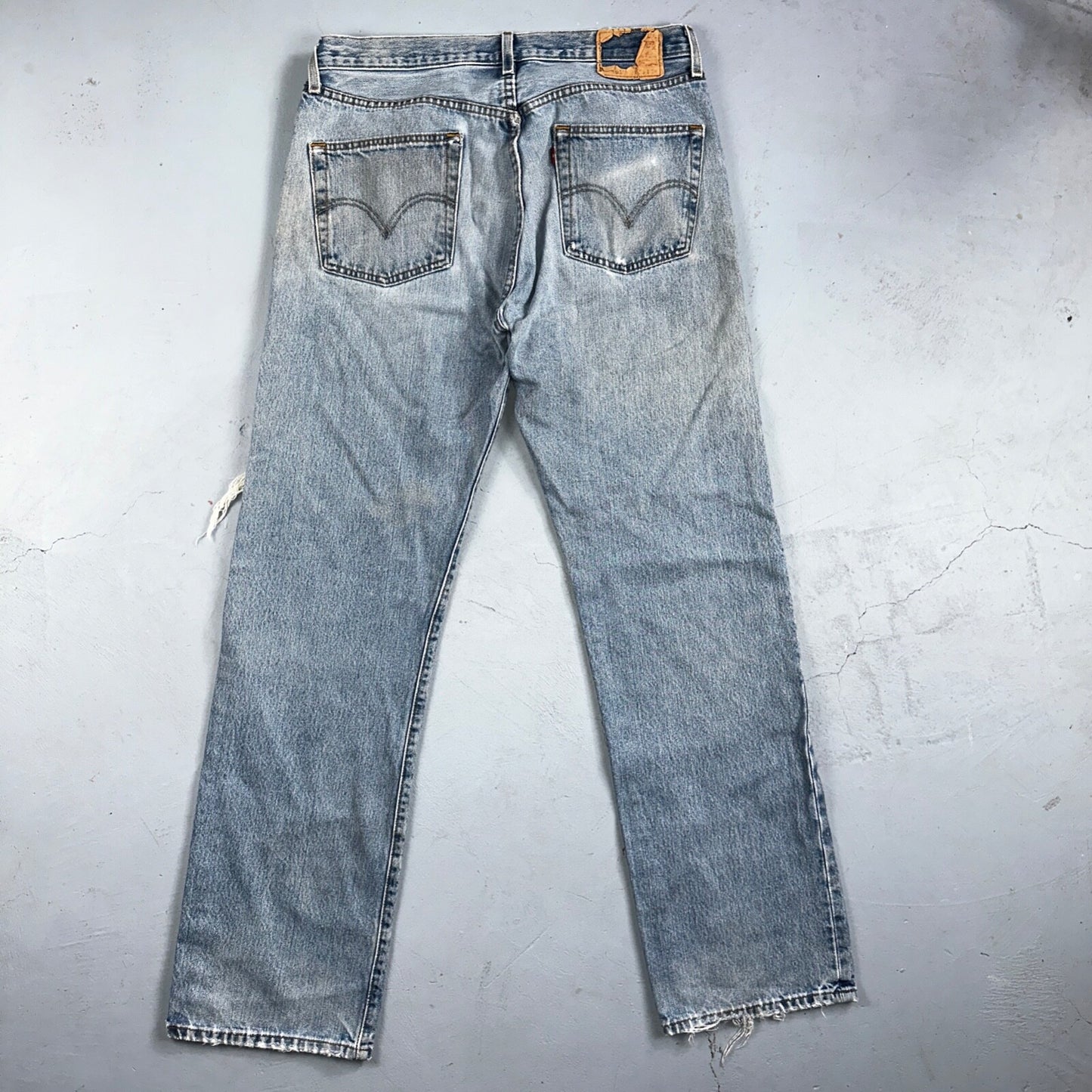 Levis 501 Vintage 90s Mexico Straight Leg Jeans 36x34 Y2K Light Wash Act 34x34