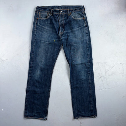 Levis 501 Y2K XX Straight Leg Jeans Blue VTG Med Wash 36x32 Act 35x30